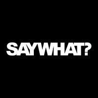 say what? logo image