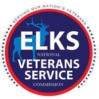 elks national veterans service commission logo image