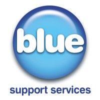 blue support services logo image