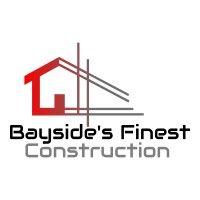 bayside's finest construction logo image