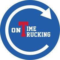 on time trucking logo image