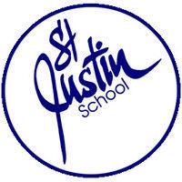 st. justin school logo image