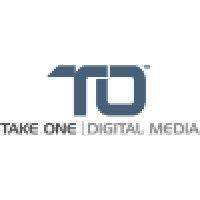 take one digital media logo image