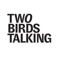 two birds talking logo image