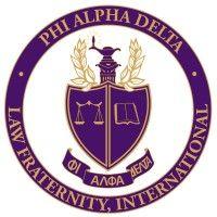 uw pre-law chapter of phi alpha delta law fraternity logo image