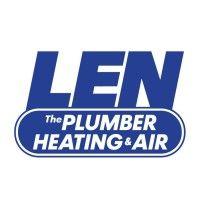 len the plumber heating & air logo image