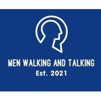 men walking and talking