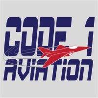 code 1 aviation logo image