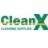 cleanx cleaning supplies logo image