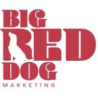 big red dog marketing logo image