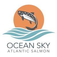 ocean sky seafood usa logo image