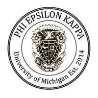 phi epsilon kappa at the university of michigan logo image