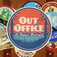 out of office: a travel podcast logo image