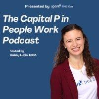 capital p in people work podcast logo image