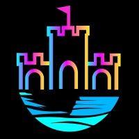 neon sandcastle logo image