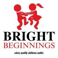 bright beginnings childcare logo image