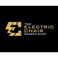 the electric chair barbershop logo image