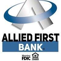 mortgages allied first bank logo image