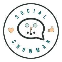 social snowman logo image