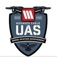 wounded eagle uas logo image