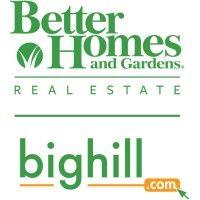 better homes and gardens real estate big hill logo image