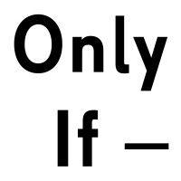 only if — logo image