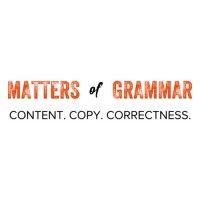 matters of grammar