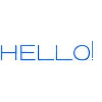 hello! and company logo image