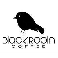 black robin coffee logo image