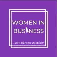 women in business at jhu logo image