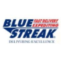 blue streak couriers logo image