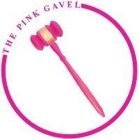 the pink gavel logo image