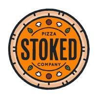 stoked wood fired pizza logo image