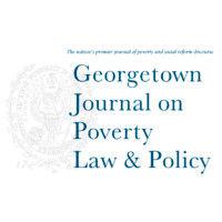 georgetown journal on poverty law & policy