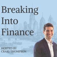 breaking into finance podcast logo image