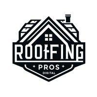 roofing pros digital logo image