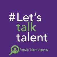 popup talent agency logo image