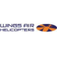 wings air helicopters logo image