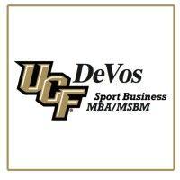 ucf devos sport business management program logo image