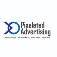 pixelated advertising logo image