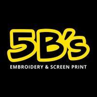 5b's embroidery & screen print logo image