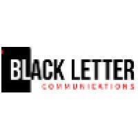 black letter communications logo image