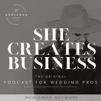 she creates business logo image