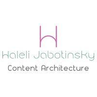 haleli jabotinsky - content architecture logo image