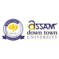 assam down town university logo image