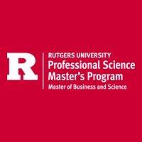 rutgers professional science master's program