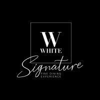 white signature logo image