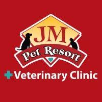 jm pet resort & veterinary clinic logo image