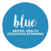 blue mental health education and training logo image