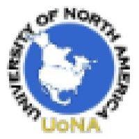 the university of north america logo image